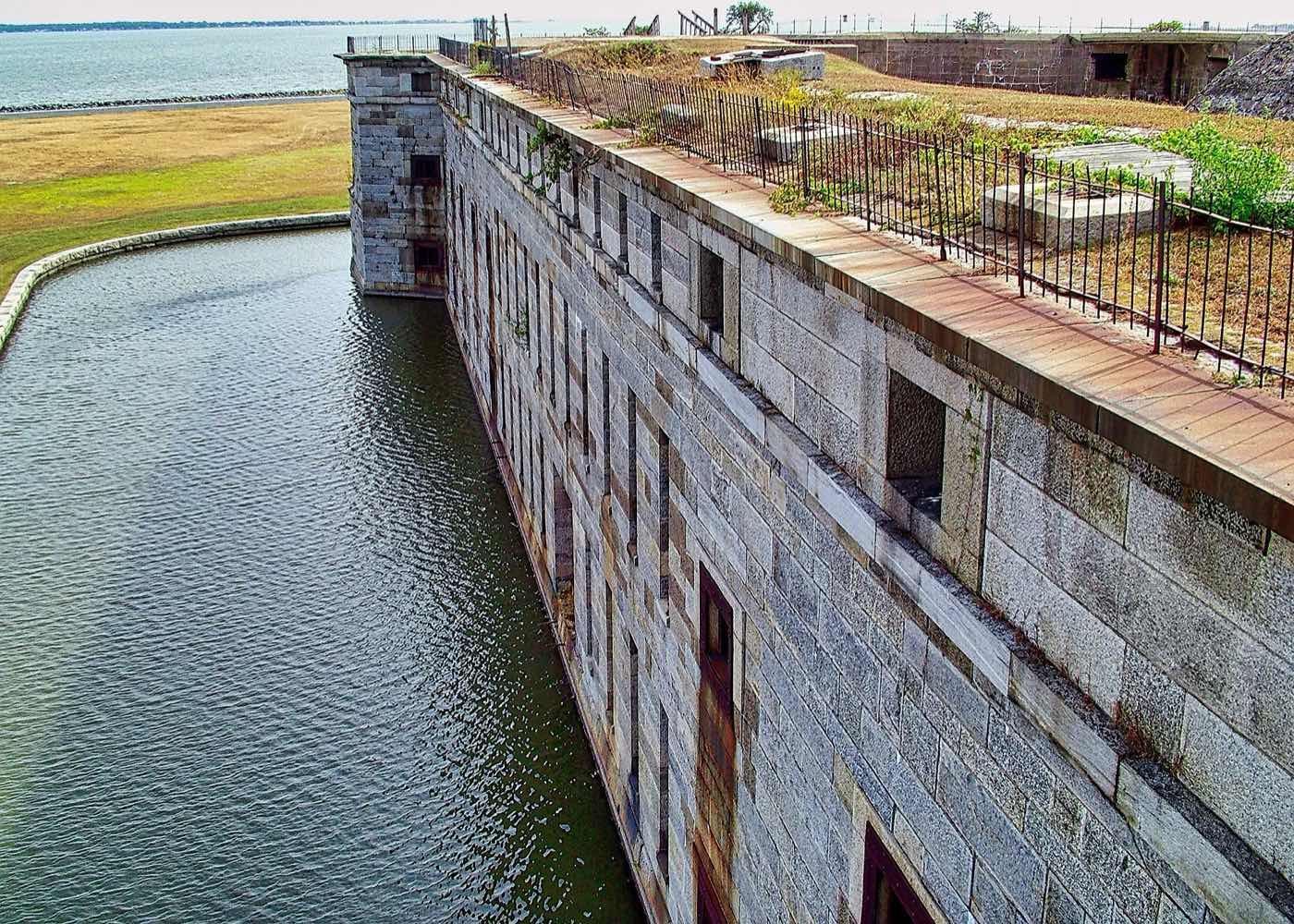 Concrete WWII structure at Fort Miles, Cape Henlopen